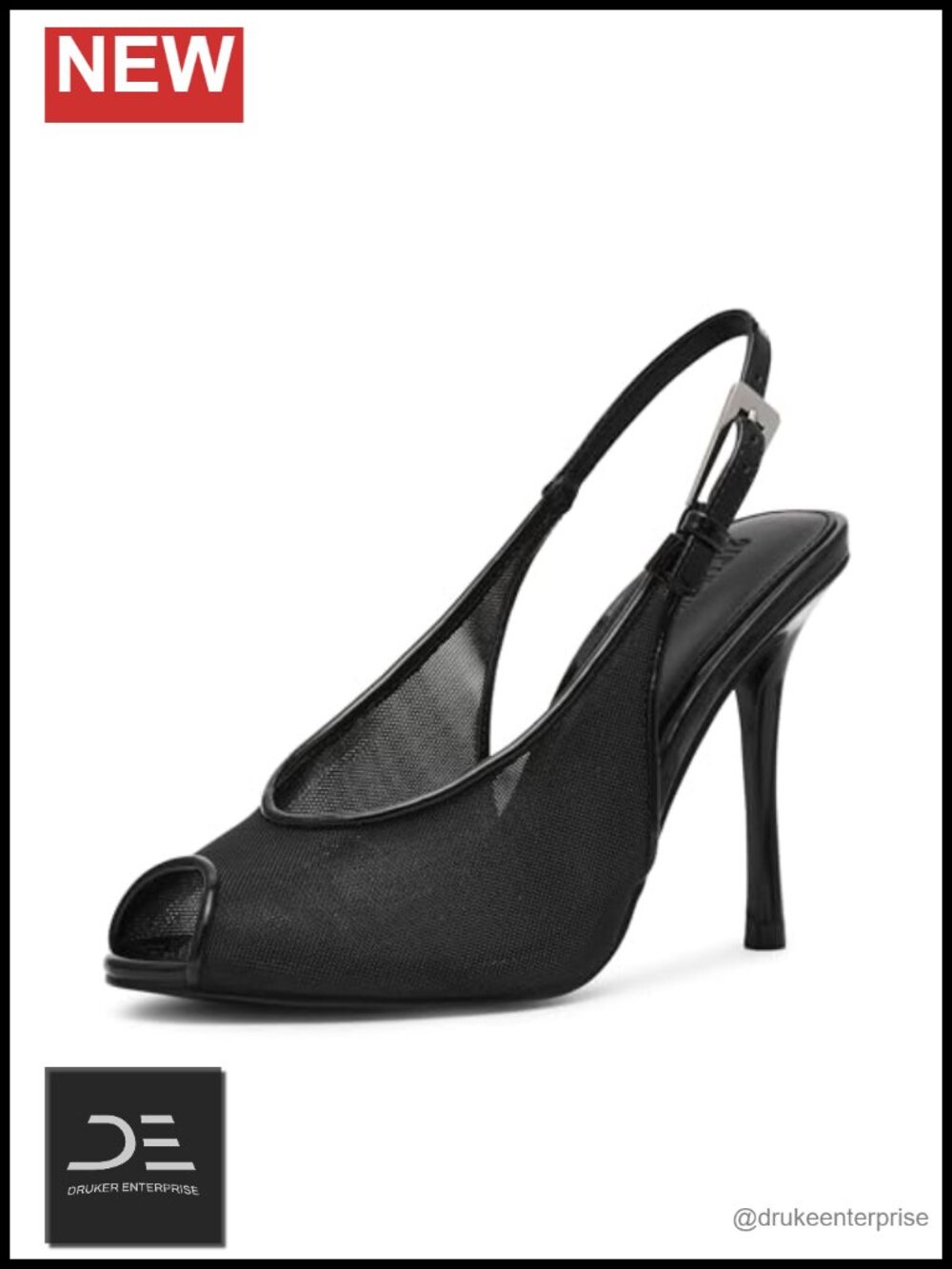 Pointed Toe Stiletto Heel Mesh Pump - Evening Party Shoe